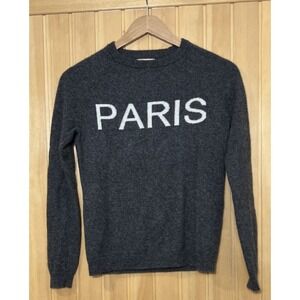 Philosophy Cashmere Dark Gray long sleeve Sweater "PARIS" Women's Size‎ Small!!